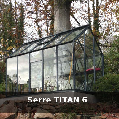 serre titan en verre belle finition