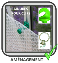 aménagement de serre clips